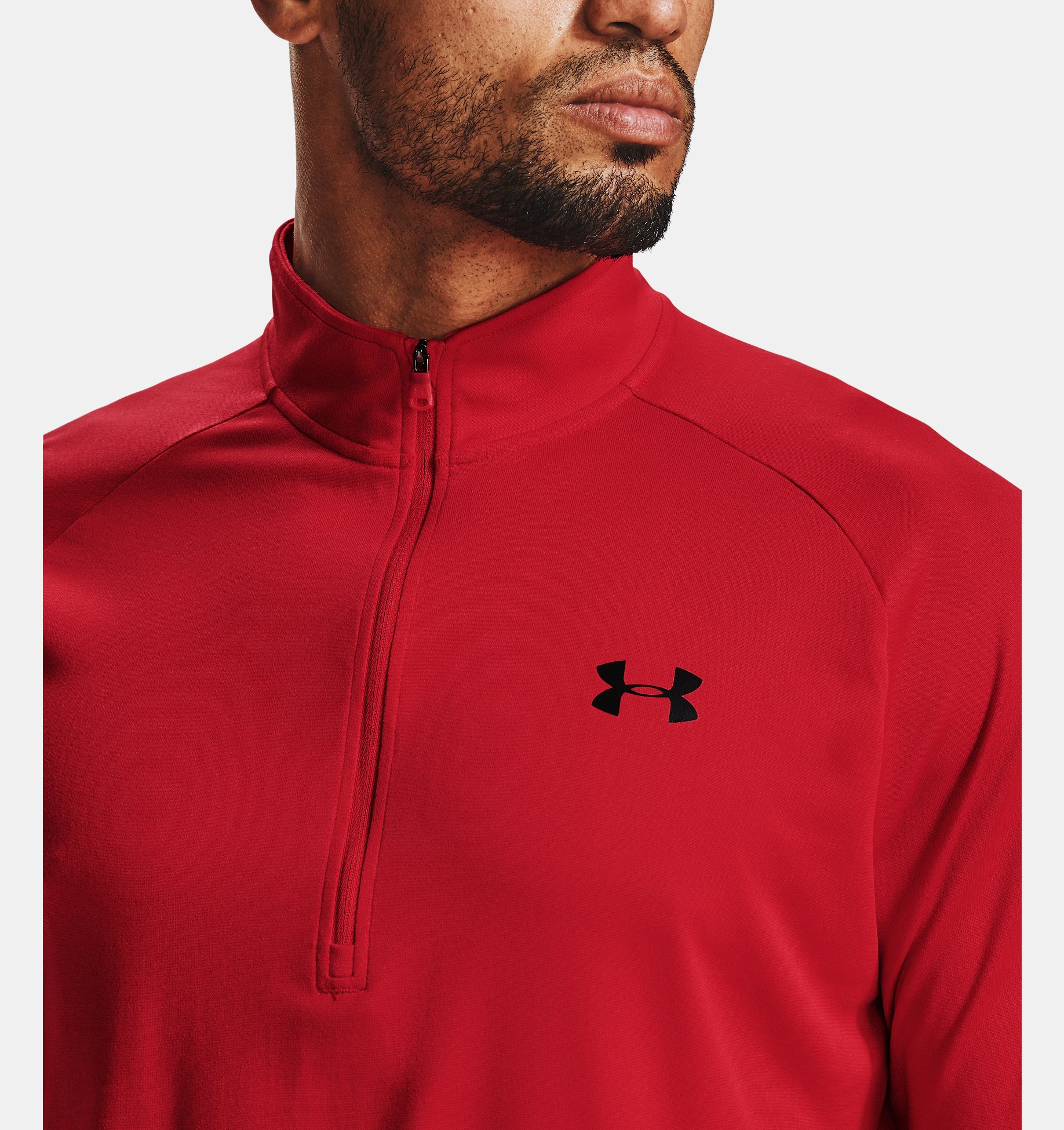 Under Armour Mens Seamless Half Zip Top Black Sports Running Breathable 